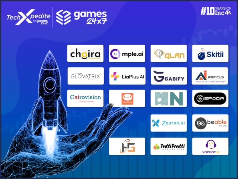 Meet The 17 Startups Selected For Games24x7’s TechXpedite Accelerator Programme
